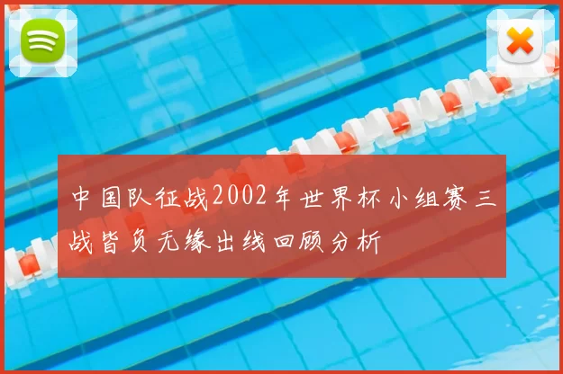 中国队征战2002年世界杯小组赛三战皆负无缘出线回顾分析